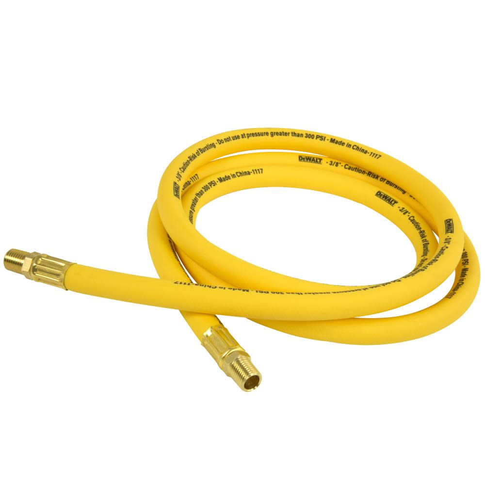 DEWALT 3/8 in. x 6 ft. Premium Hybrid Lead-in Air Hose - Ascmtools
