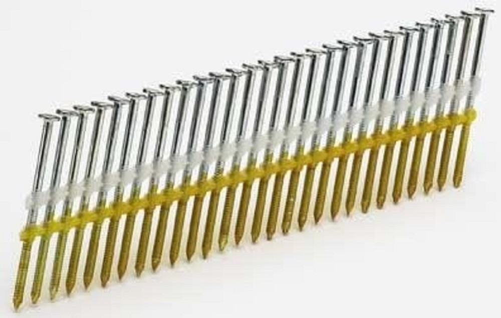 Duo Fast 1015203 3.25 X .131 Screw Diamond Round Head Strip Plastic Nail – 2500 Nails - Ascmtools