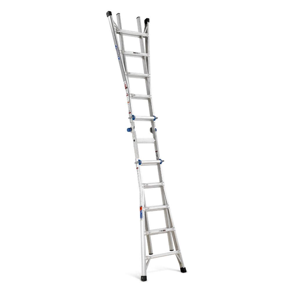 Werner 22 Ft. Reach Height Type IA Aluminum Multi-Position Ladder - Ascmtools