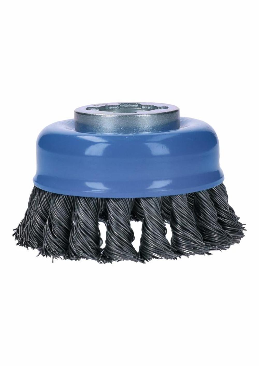 Bosch 3 In. Wheel Dia. X-LOCK Arbor Carbon Steel Knotted Wire Single Row Cup Brush - Ascmtools