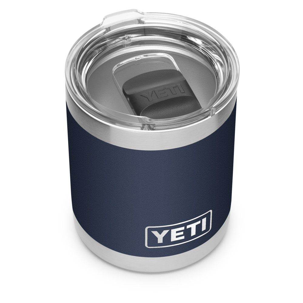 Yeti Rambler Lowball with MagSlider Lid 10oz Navy - Ascmtools