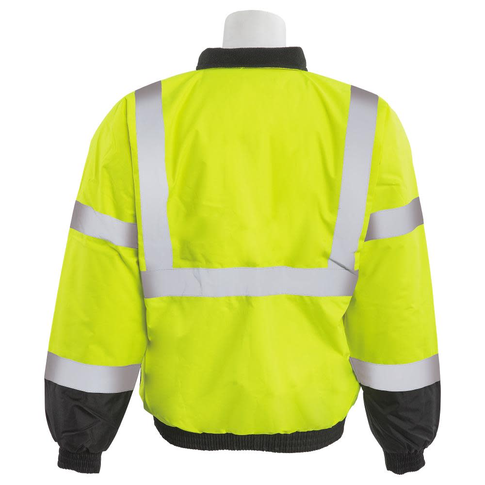 ERB W105 HVL/Black Bottom Value Bomber Jacket Hi-Viz Large - Ascmtools