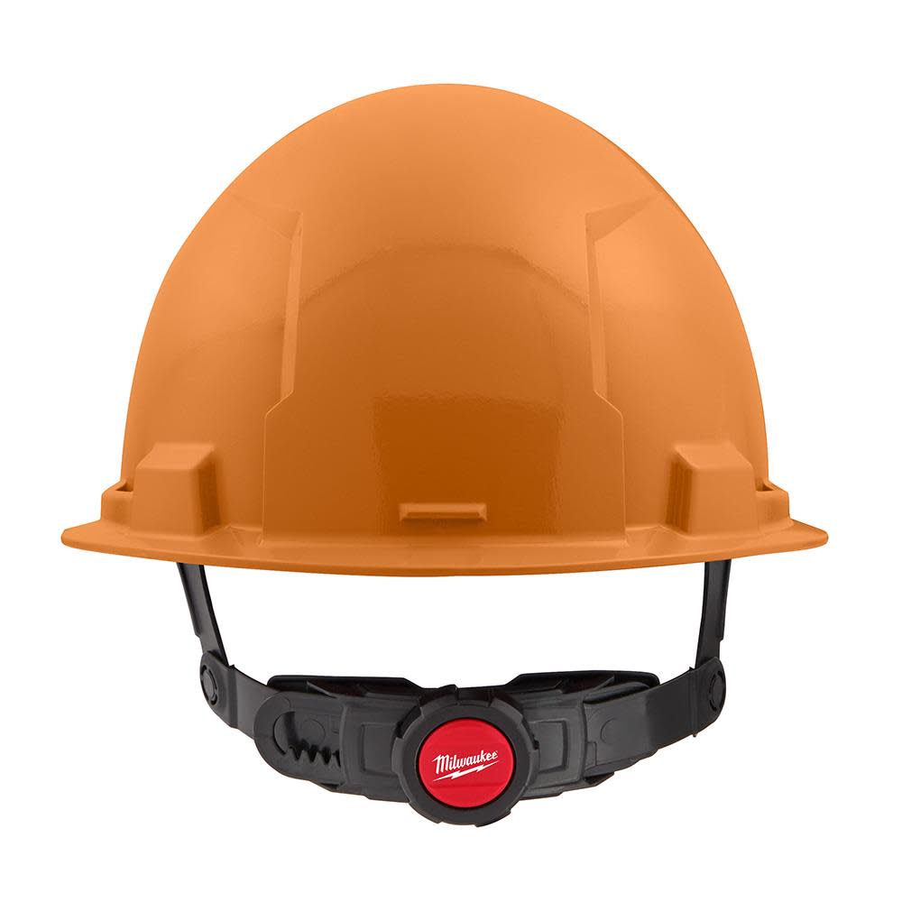 Milwaukee Orange Front Brim Hard Hat with 6pt Ratcheting Suspension Type 1 Class E - Ascmtools