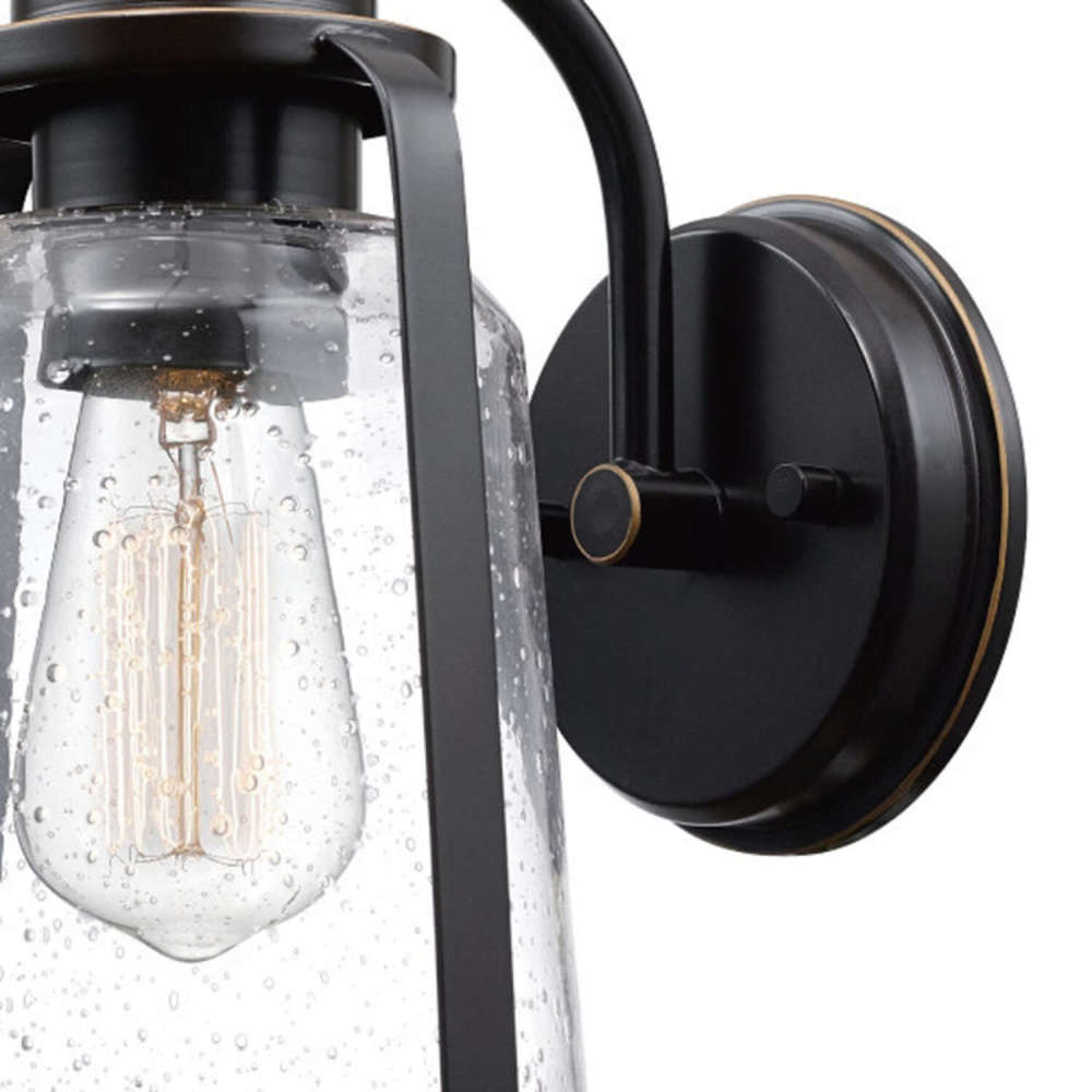 Globe Electric Wall Sconce Vintage Bronze 60W E26 Roth 1 Light - Ascmtools