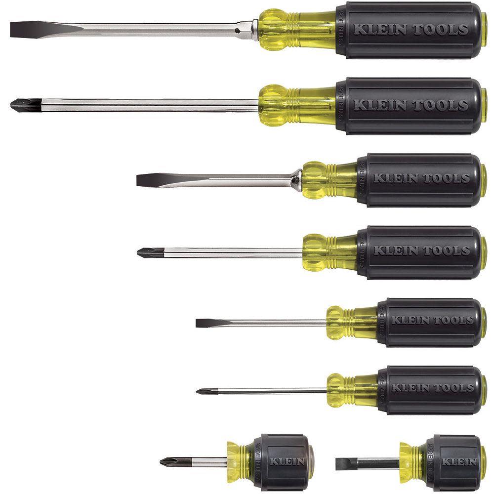 Klein Tools Cushion-Grip Screwdriver Set 8 Pc - Ascmtools