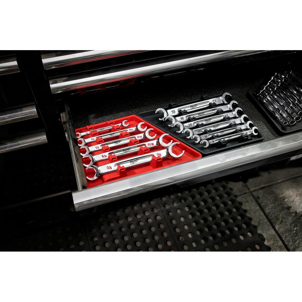 Milwaukee Wrench Set Double End Flare Nut SAE 5pc - Ascmtools
