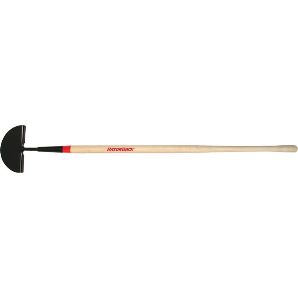 Razorback 48 in. Half Moon Blade Turf Edger with Wood Handle - Ascmtools