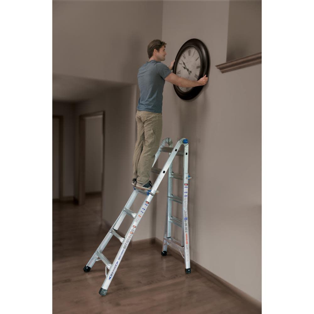 Werner 18 Ft. Reach Height Type IA Aluminum Multi-Position Ladder - Ascmtools