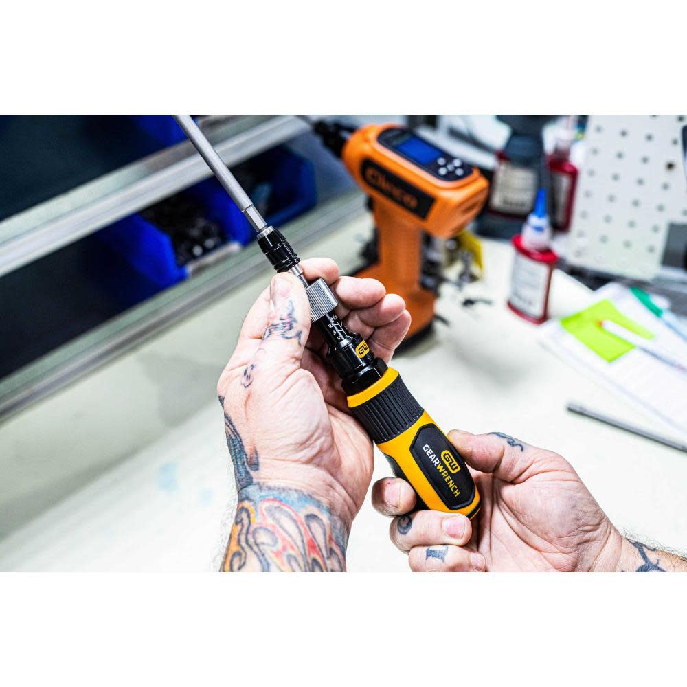 GEARWRENCH 20pc Screwdriver Set 1/4″ Drive Torque 10-50 in/Lbs - Ascmtools