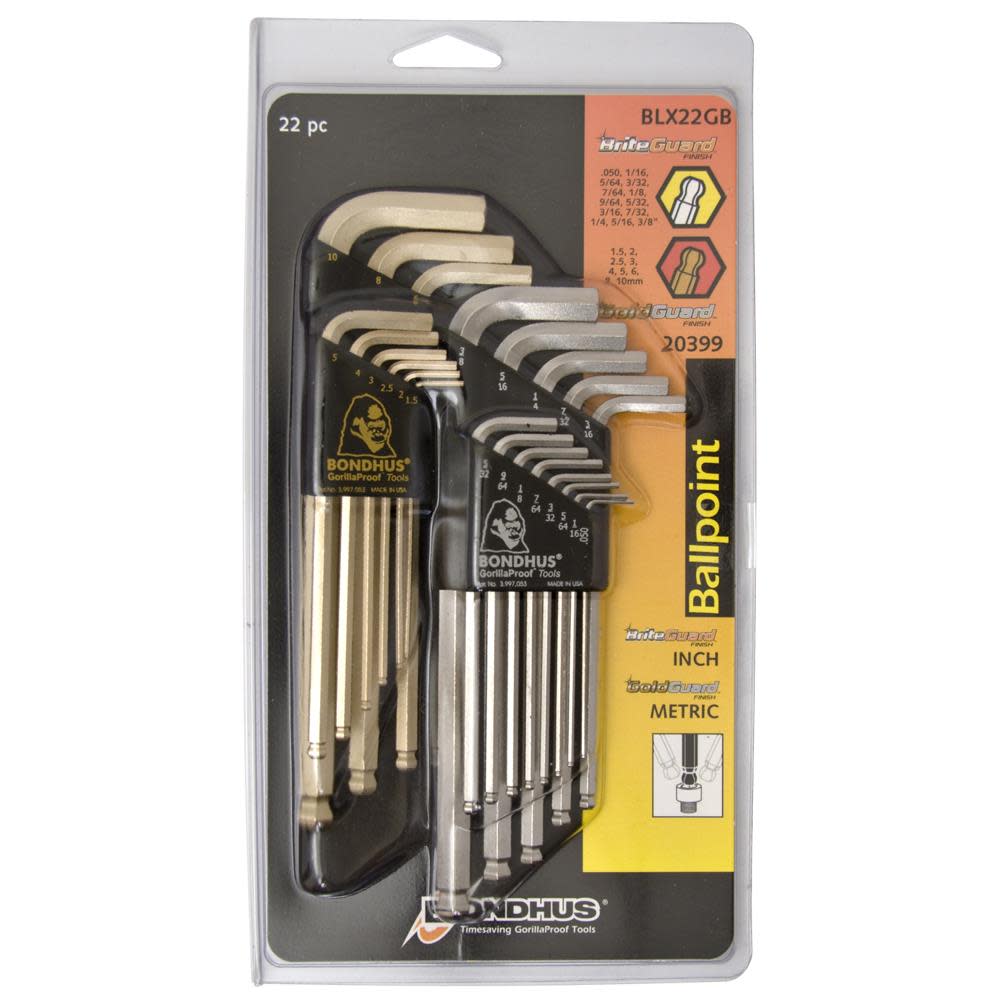 Bondhus Balldriver L-Wrench Double Pack - Ascmtools