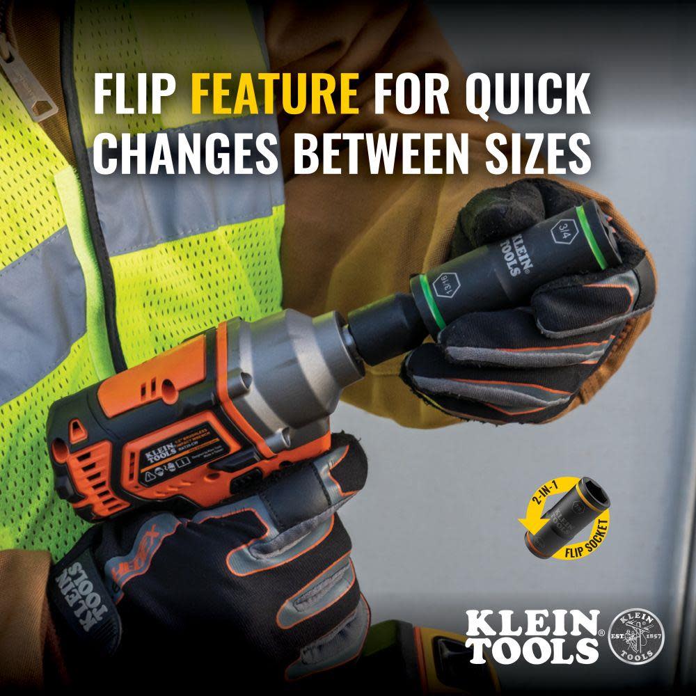 Klein Tools Flip Impact Socket Set 7pc - Ascmtools