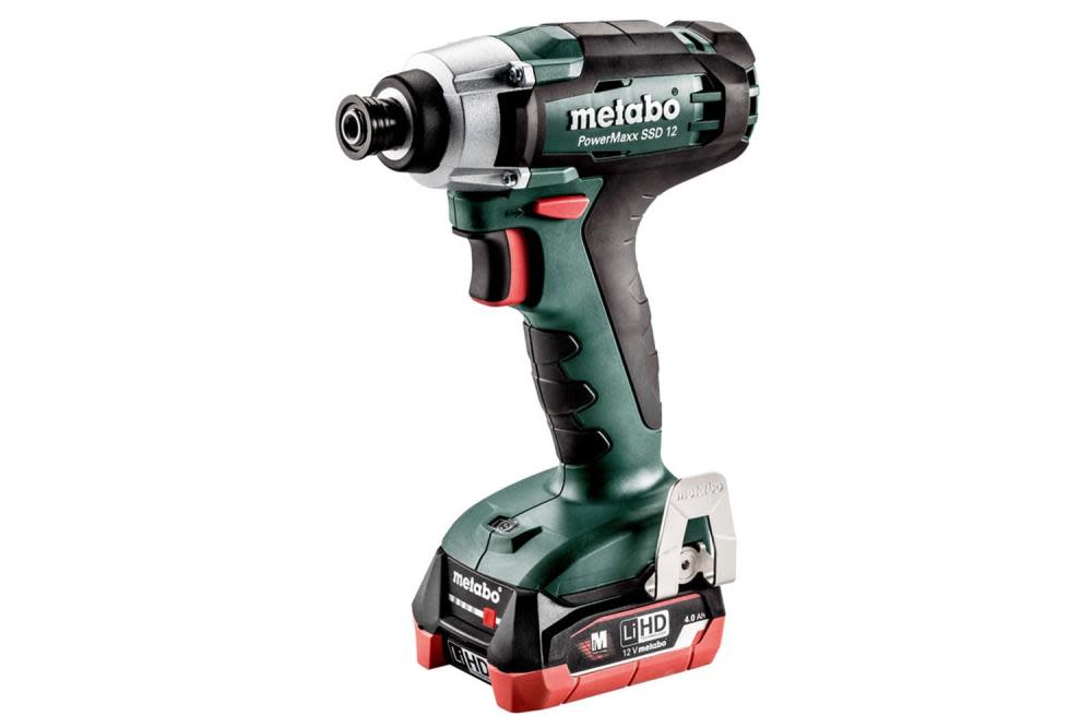 Metabo 12V PowerMaxx 1/4″ Hex Compact Impact Driver kit 2x 2.0Ah - Ascmtools