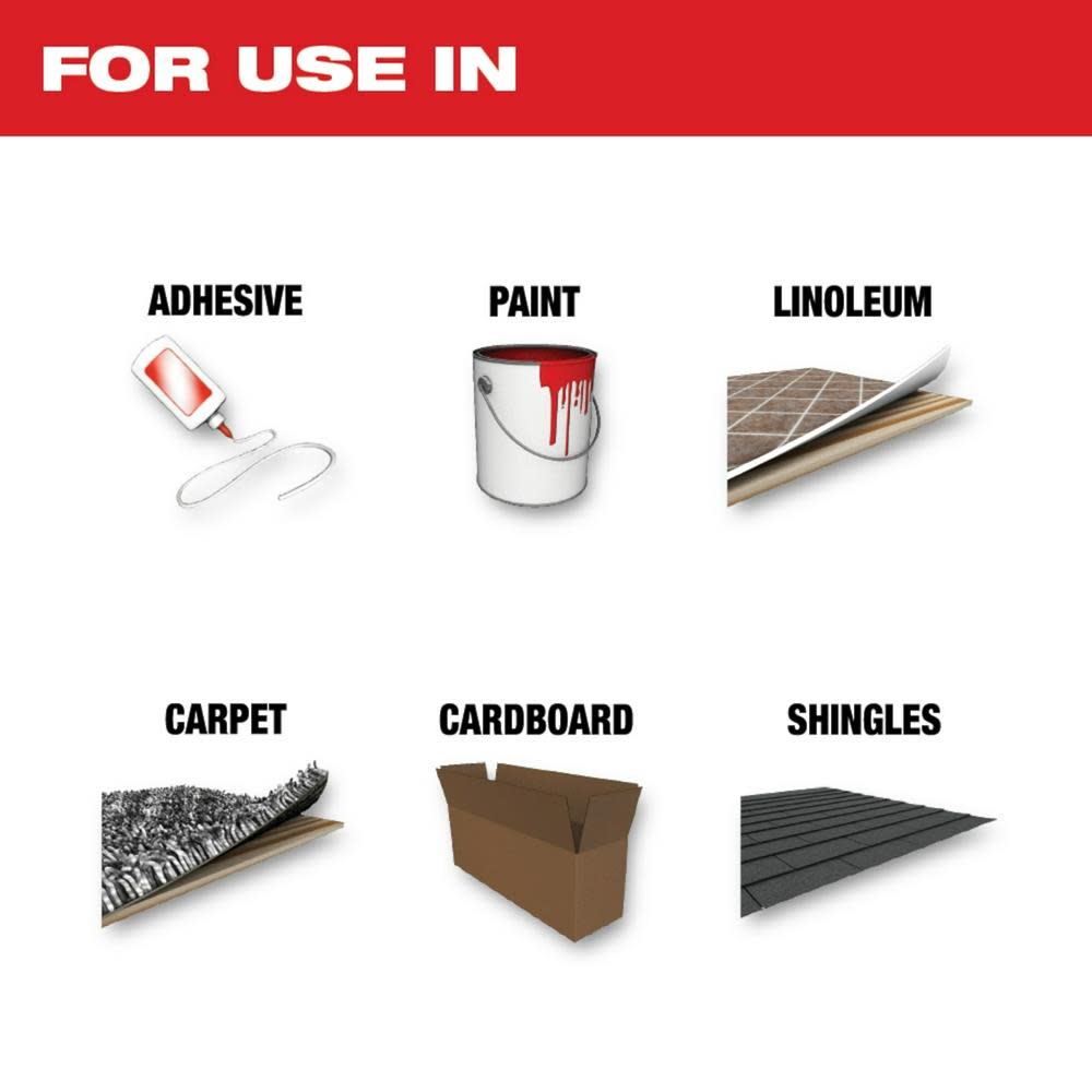Milwaukee OPEN-LOK 3-IN-1 MULTI-CUTTER SCRAPER BLADE 1PK - Ascmtools