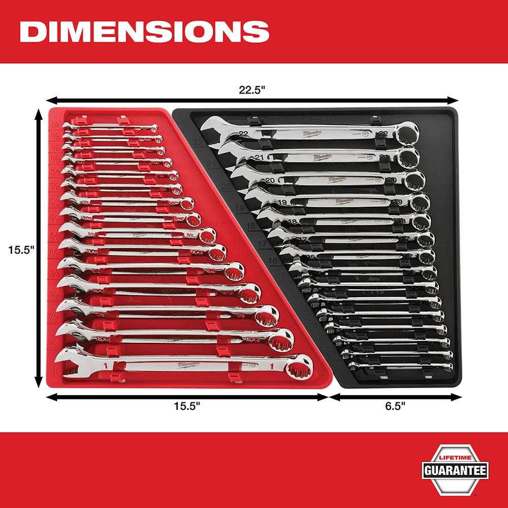 Milwaukee 15-Piece Combination Wrench Set – SAE - Ascmtools
