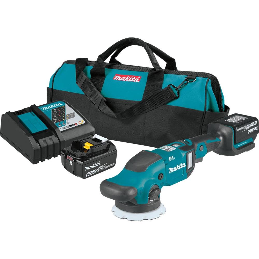 Makita 18V LXT 5″ / 6″ Dual Action Random Orbit Polisher Kit - Ascmtools