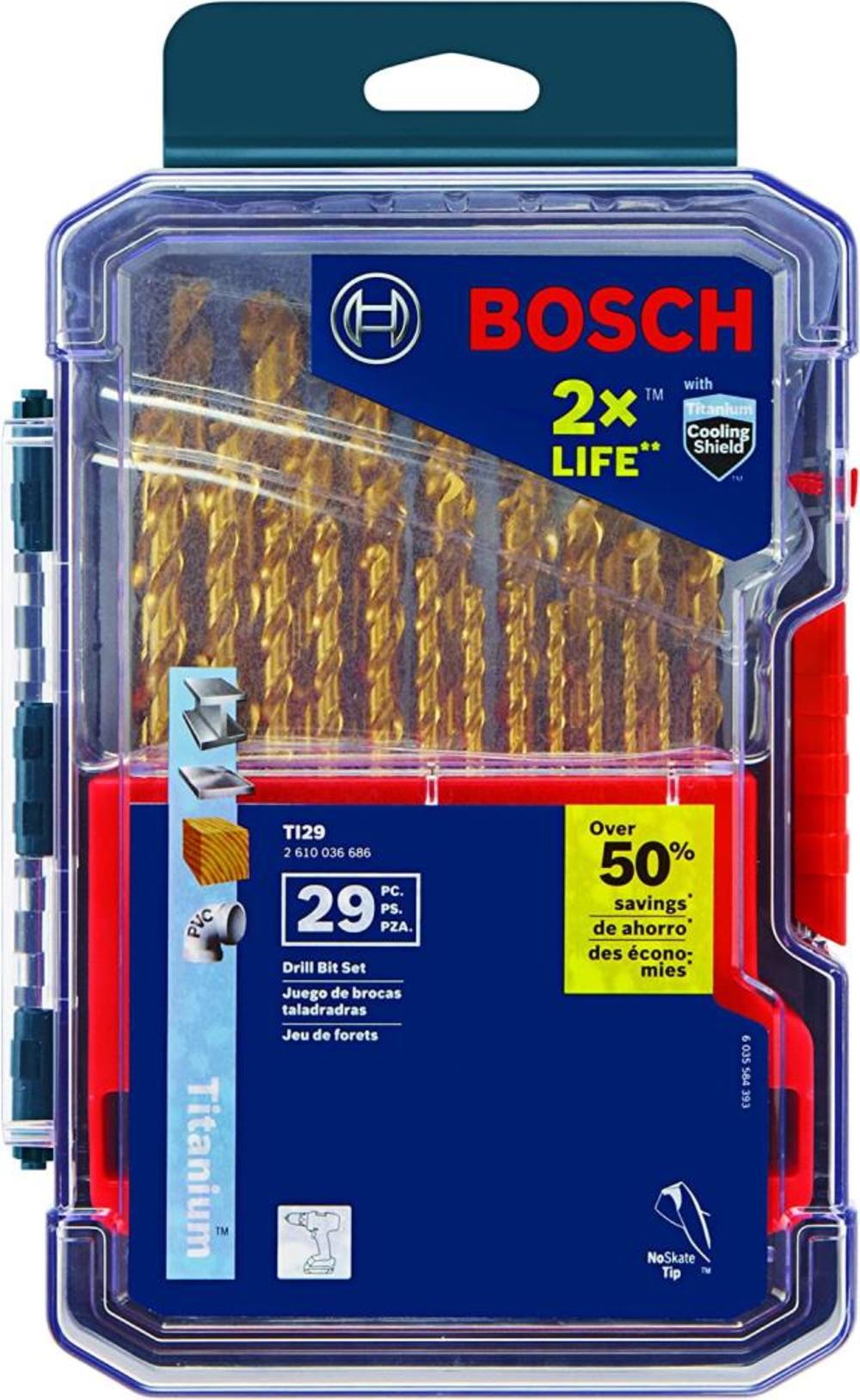 Bosch Titanium Metal Drill Bit Set 29pc - Ascmtools