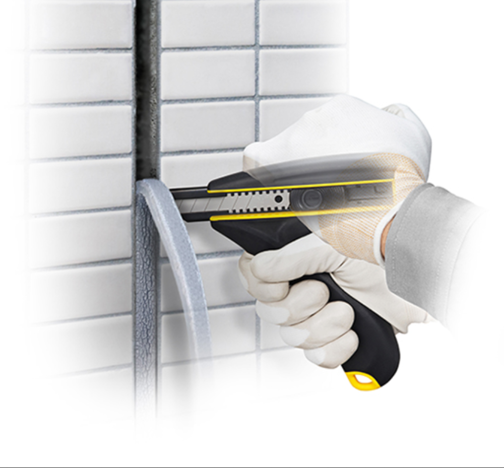 Tajima Strong J-Grip Powerful Two Handed Utility Knife Cutter - Ascmtools