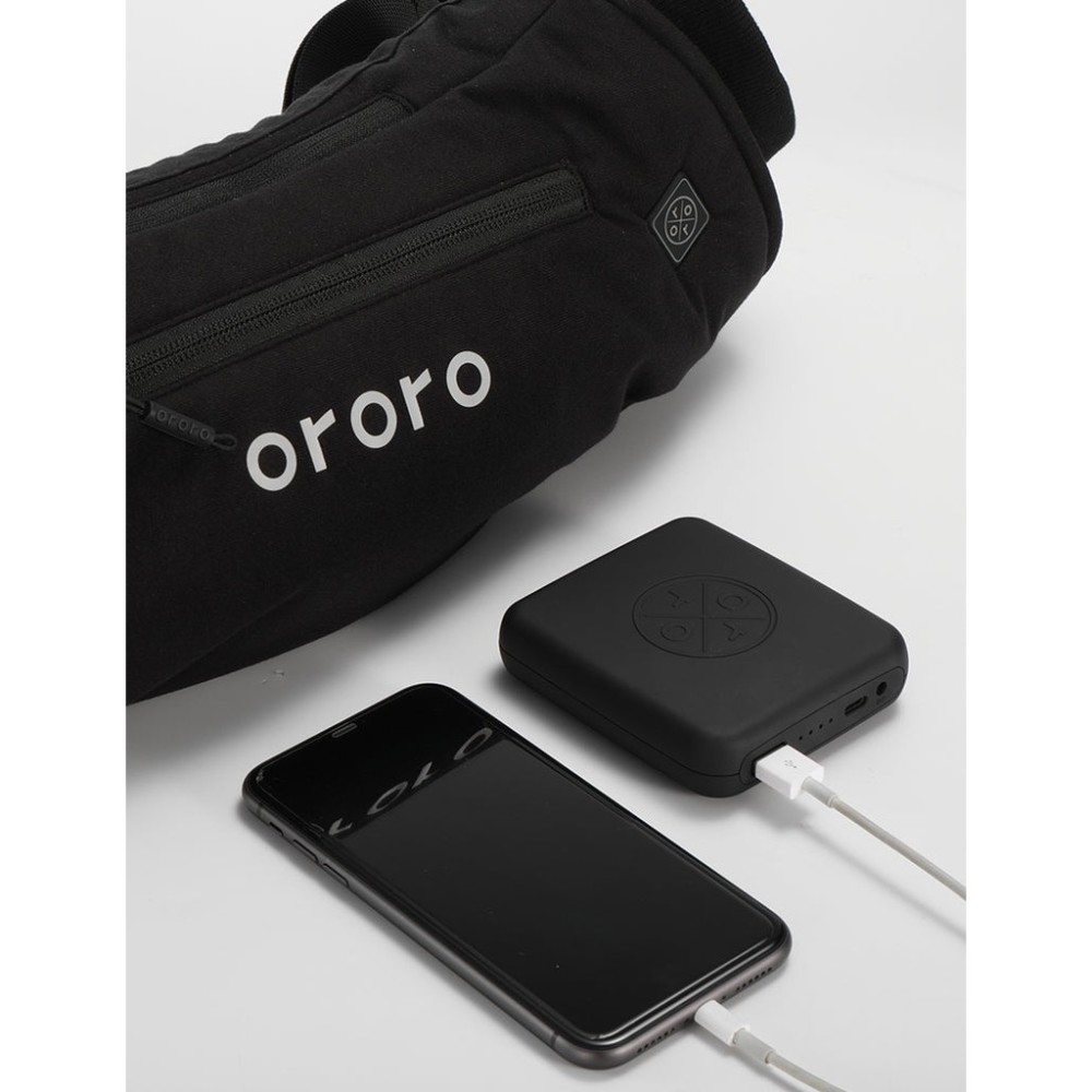 ORORO Black Bay City Heated Hand Warmer Kit One Size Fits Most - Ascmtools