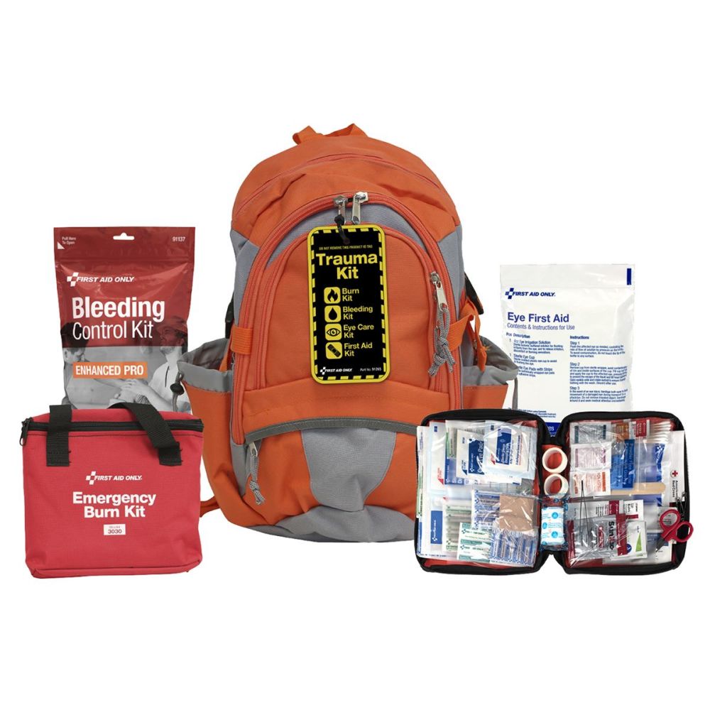 First Aid Only All In One Trauma Backpack Kit - Ascmtools