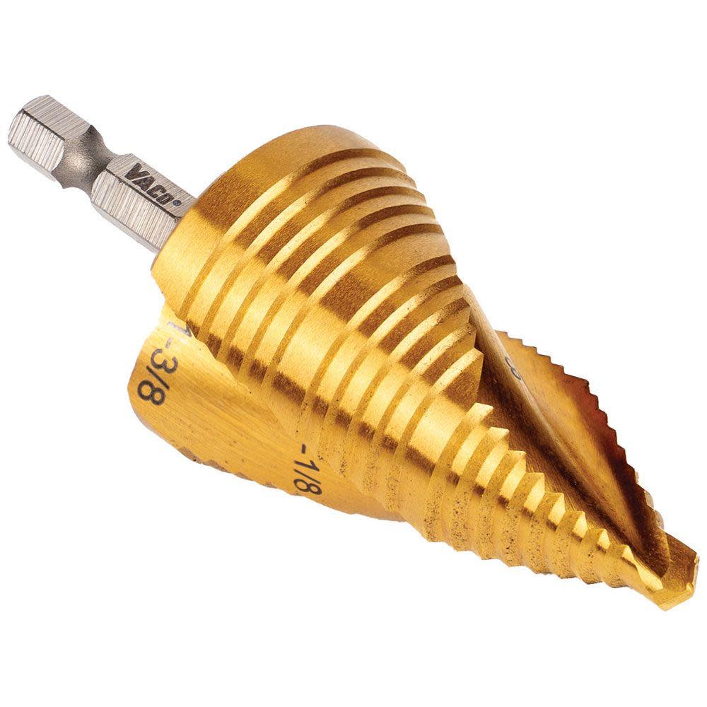Klein Tools 7/8″ to 1 3/8″ Step Drill Bit VACO - Ascmtools