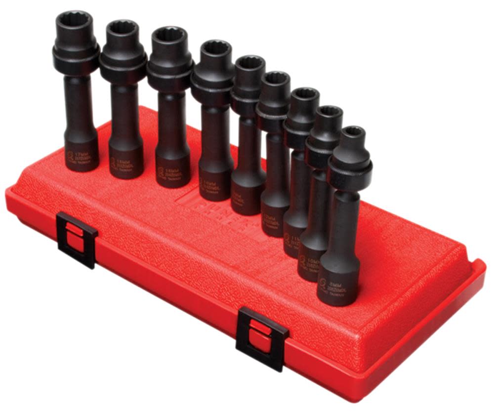Sunex Socket Set 1/2″ Drive Metric Impact Socket Set 9pc - Ascmtools
