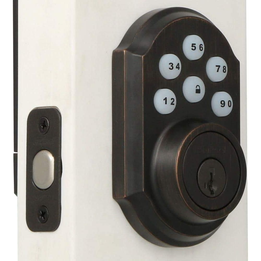 Kwikset 909 SmartCode Electronic Deadbolt Venetian Bronze - Ascmtools