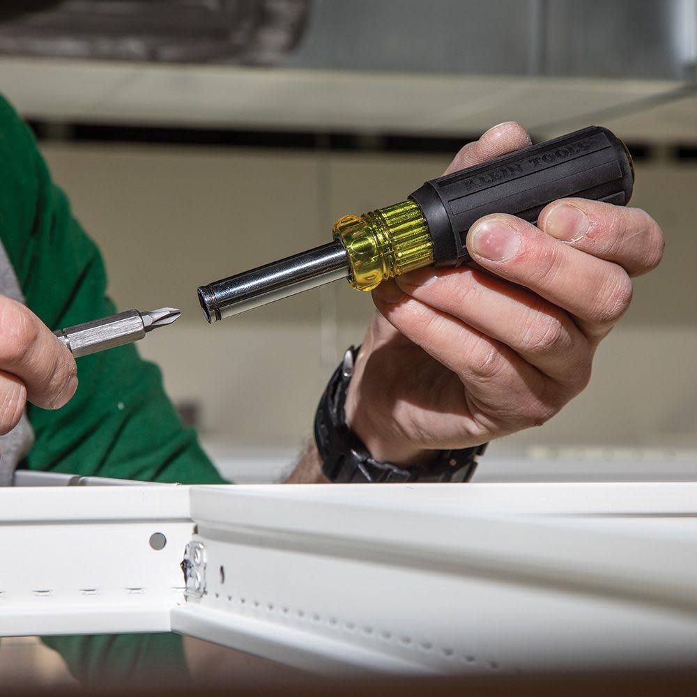 Klein Tools 11-in-1 Magnetic Screwdriver/Nut Driver - Ascmtools