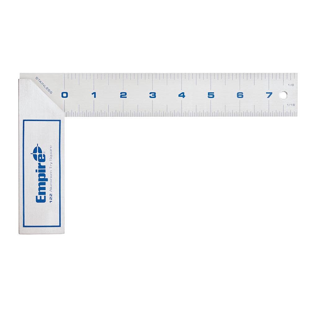 Empire Level 8 in. Heavy Duty Aluminum Try Square - Ascmtools