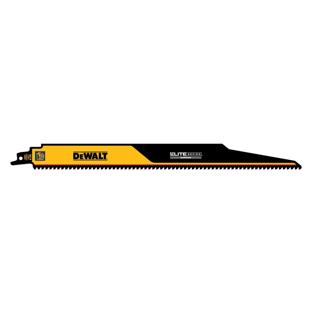 DEWALT ELITE SERIES Reciprocating Saw Blade 3pk Carbide Tipped 12″ 6 TPI Demolition - Ascmtools