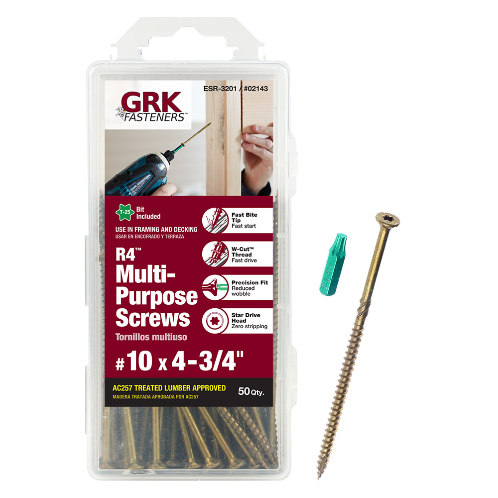 GRK Fasteners R4 Screw Handy-Pak 10 x 4″3/4 - Ascmtools