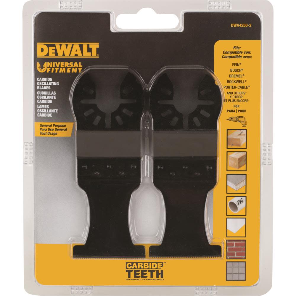 DEWALT 1-3/8 In. Carbide Blade-2 pack - Ascmtools