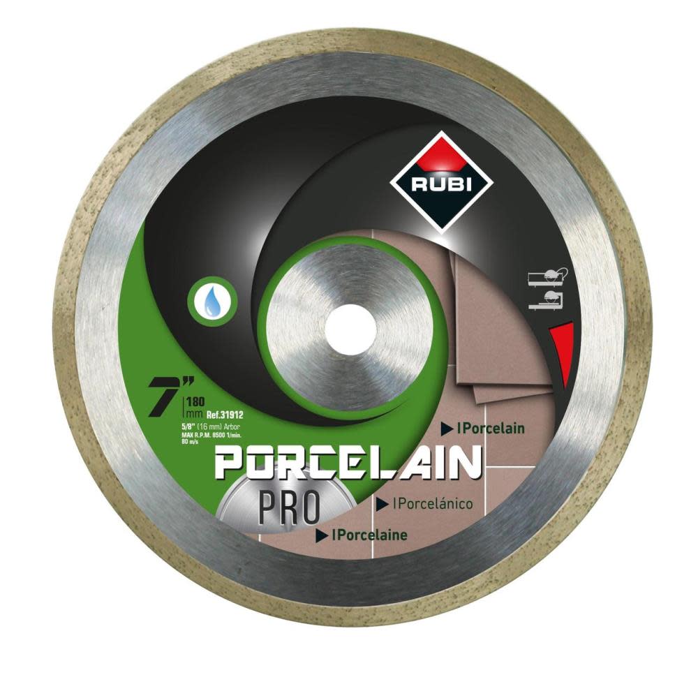 Rubi Tools 7 In. Diamond Porcelain Blade - Ascmtools