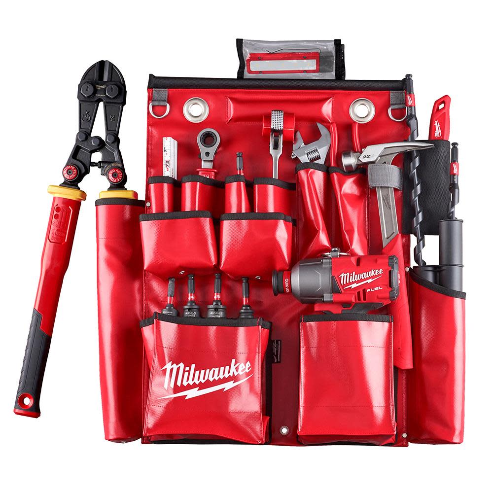 Milwaukee Lineman’s Compact Aerial Tool Apron - Ascmtools
