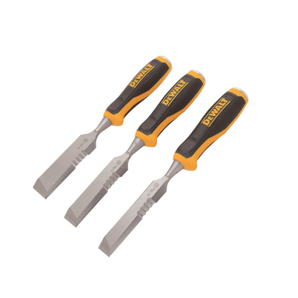 DEWALT 3 pc Side Strike Wood Chisel Set - Ascmtools