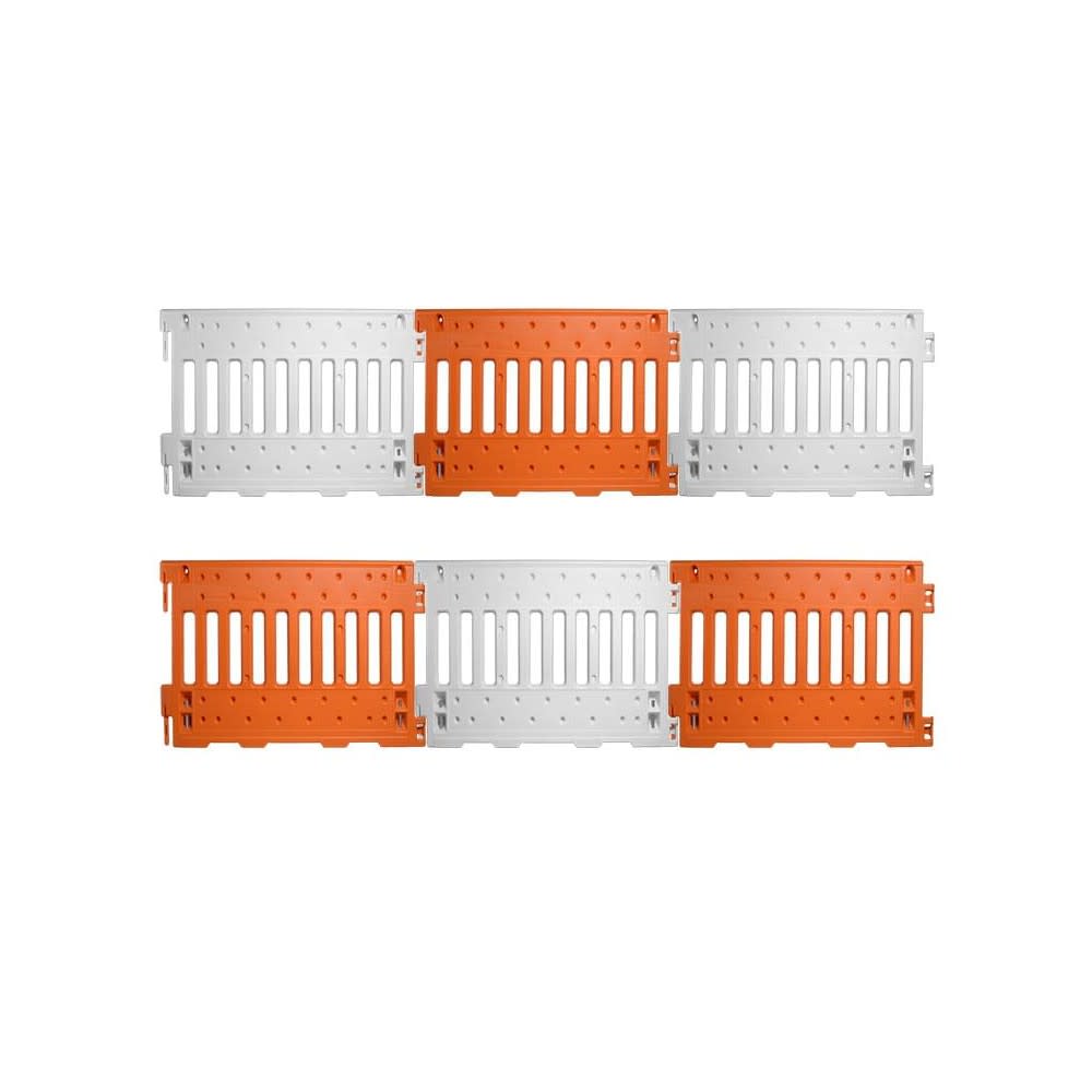 Vizcon White UV Stabilized Polyethylene Plastic ADA Wall with Leg - Ascmtools