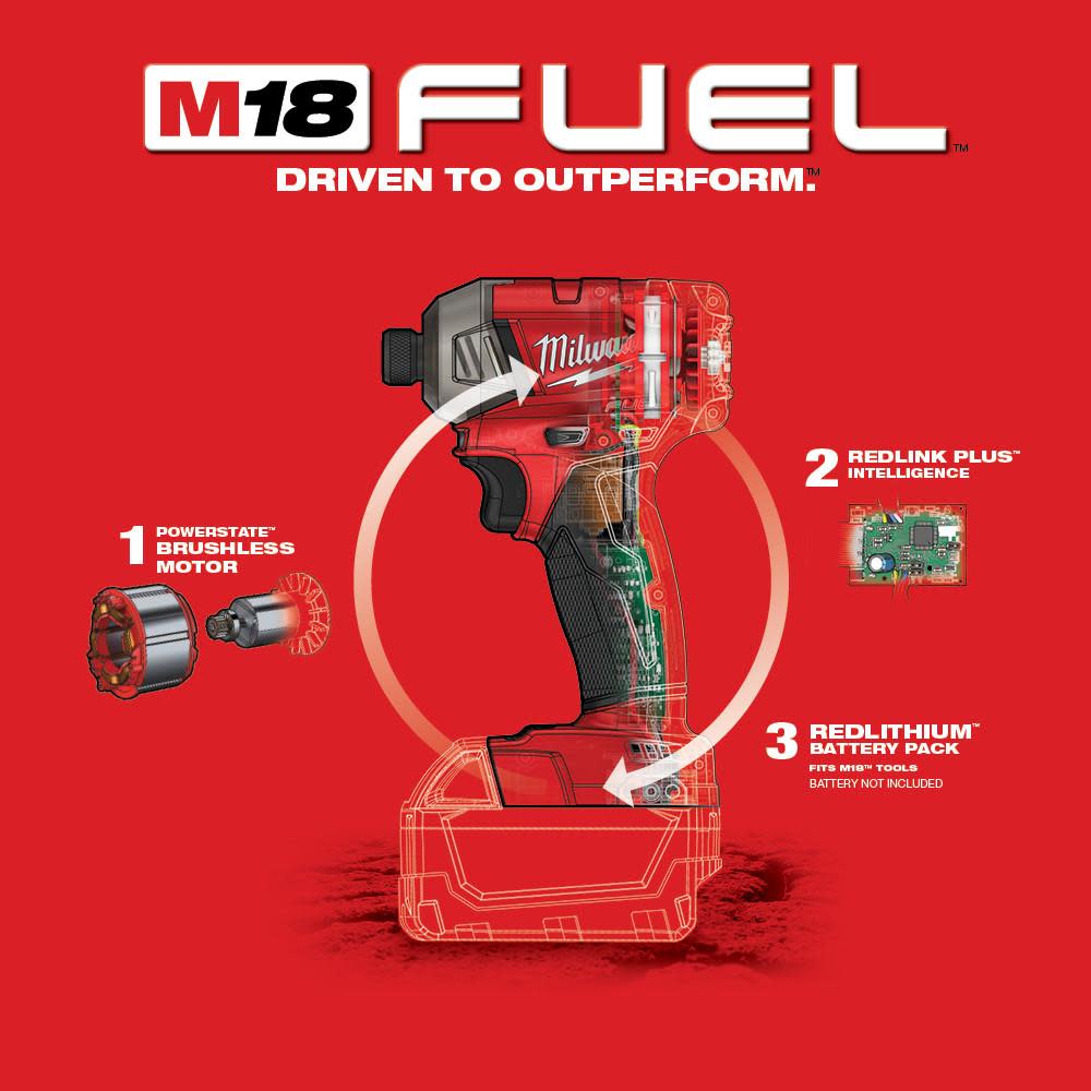 Milwaukee M18 FUEL SURGE 1/4 in. Hex Hydraulic Driver - Ascmtools