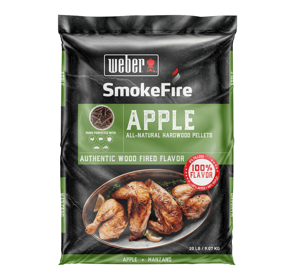 Weber 20 Lb Apple All-Natural Hardwood Pellets - Ascmtools