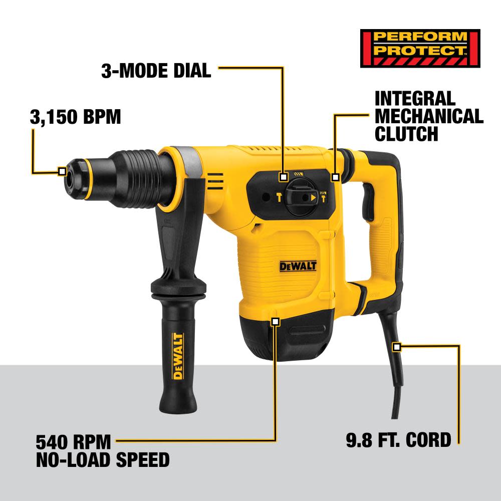 DEWALT SDS Max Combination Hammer 1 9/16″ - Ascmtools