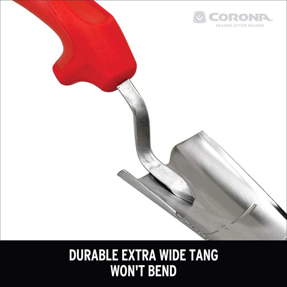 Corona Garden Hand Transplanter 7″ ComfortGEL Stainless Steel - Ascmtools