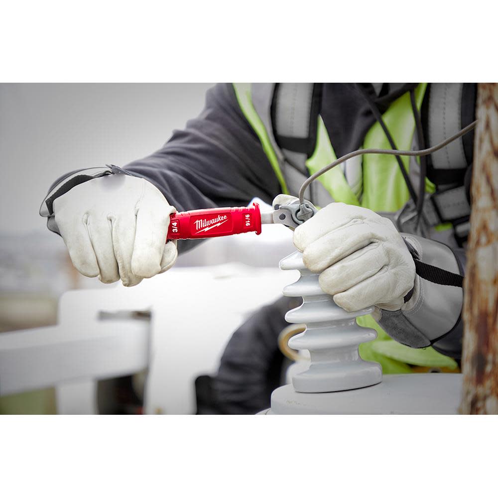 Milwaukee Linemans 4-in-1 Insulated Ratcheting Box Wrench - Ascmtools