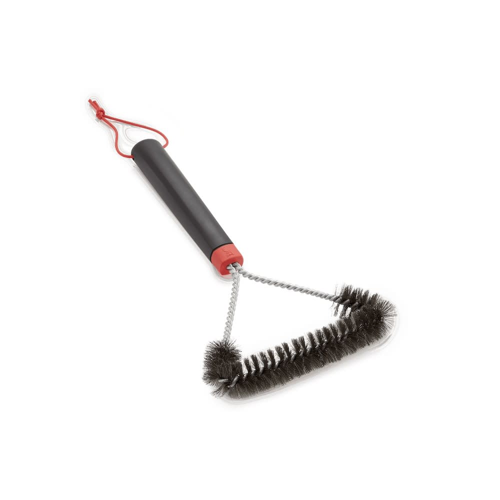 Weber 12″ Three-Sided Bristle Grill Brush - Ascmtools