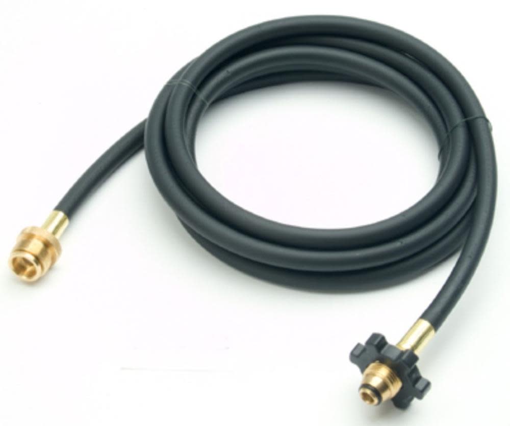 Mr Heater 12 ft Propane Hose Assembly with Swivel 1 in-20 Male Throwaway Cylinder Thread x Excess Flow Soft Nose P.O.L. with Handwheel - Ascmtools