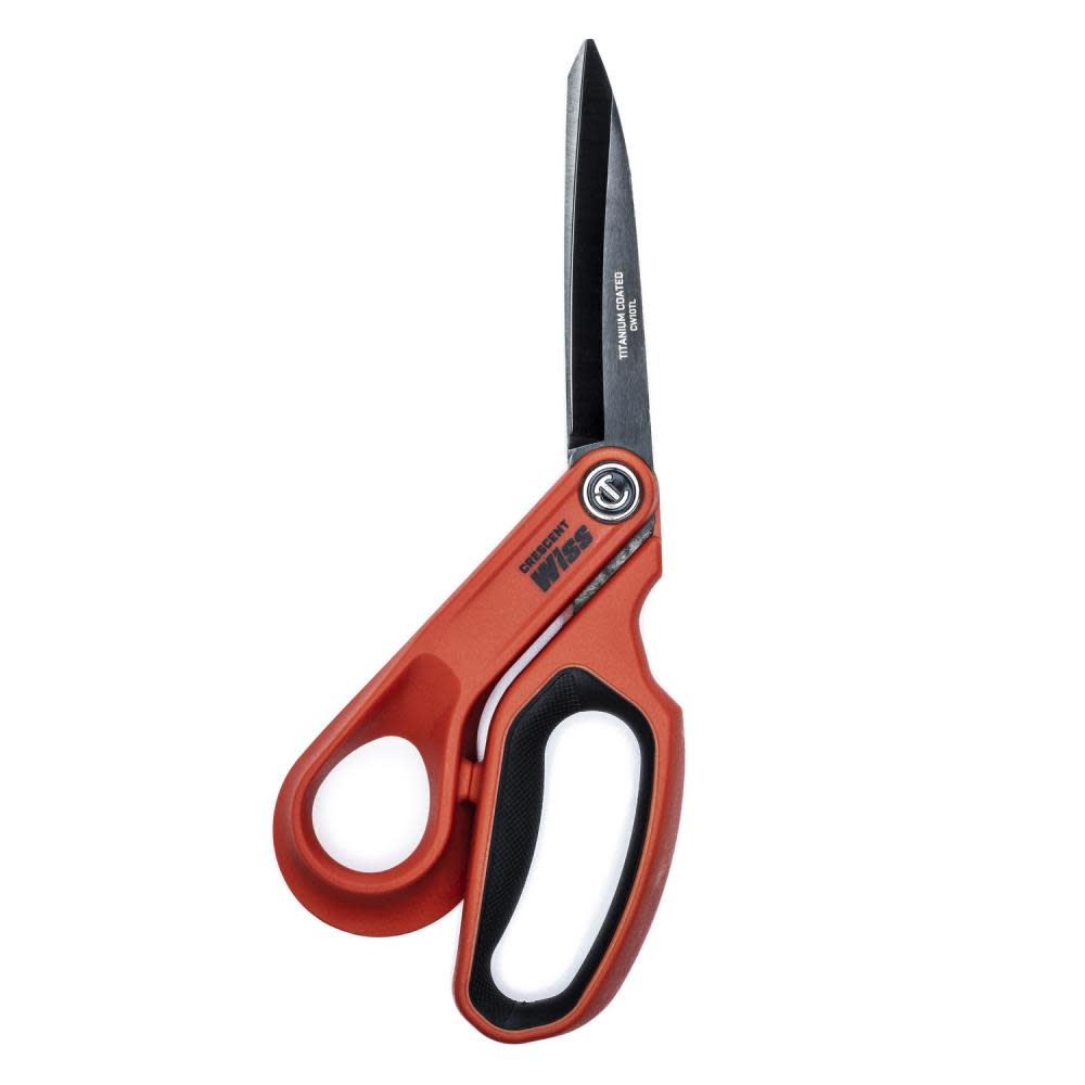 Crescent Wiss 10″ Tradesman Shears Offset Left Hand Titanium Coated - Ascmtools