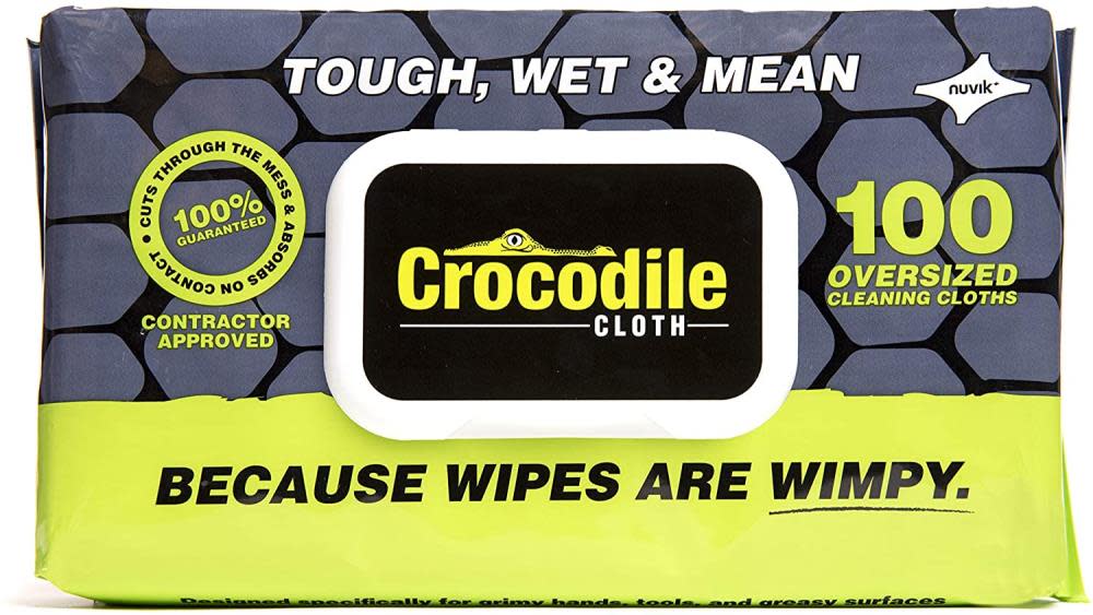 Crocodile Cloth Original Oversized Cleaning Cloths 1 Pack/100 Huge Cloths - Ascmtools