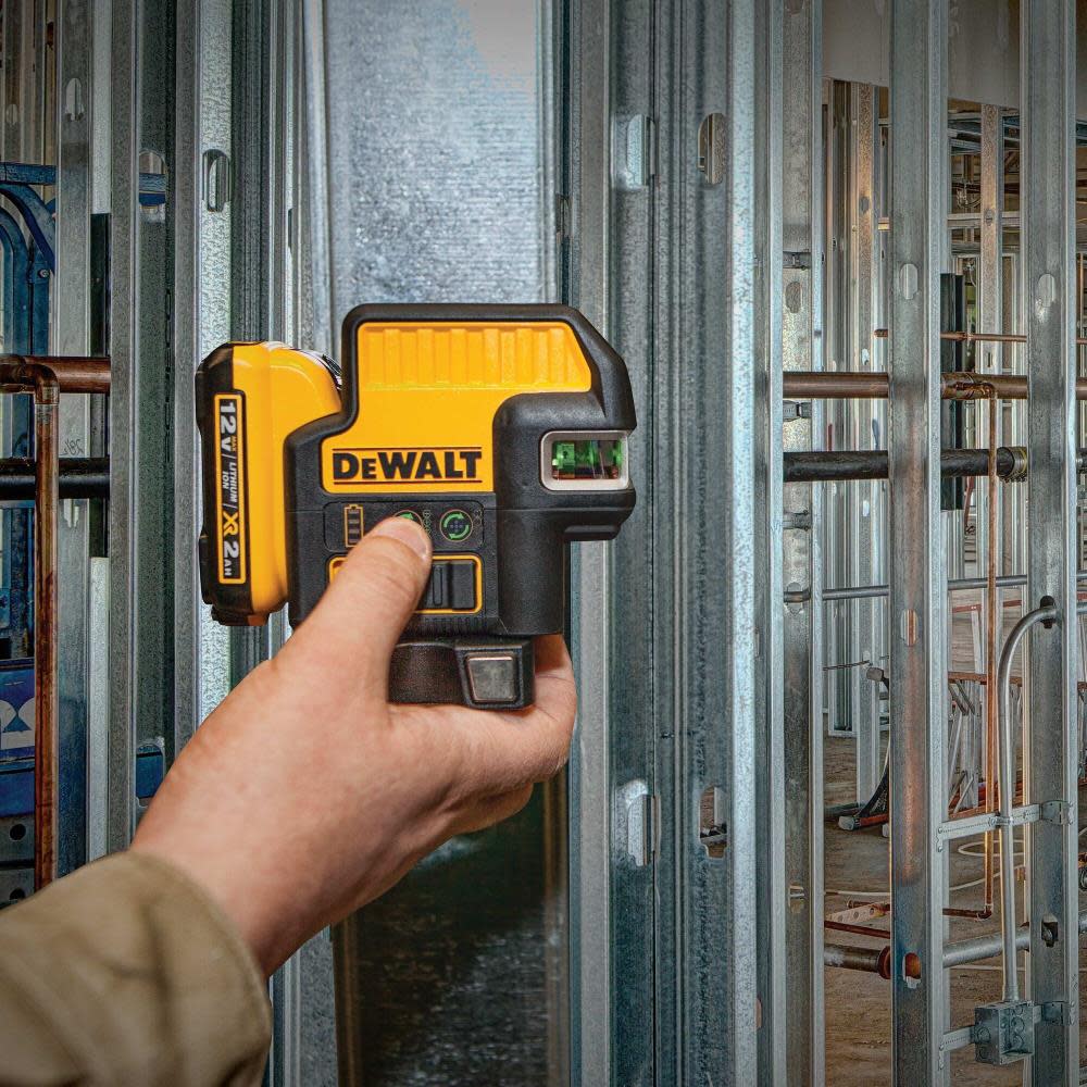 DEWALT 12 V 2 Spot Cross Line Green Laser - Ascmtools