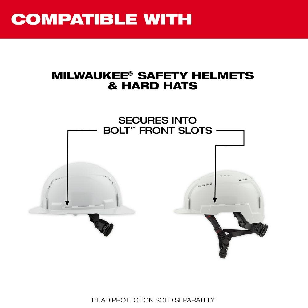 Milwaukee BOLT Full Face Shield Metal Mesh Compatible with Safety Helmets & Hard Hats - Ascmtools