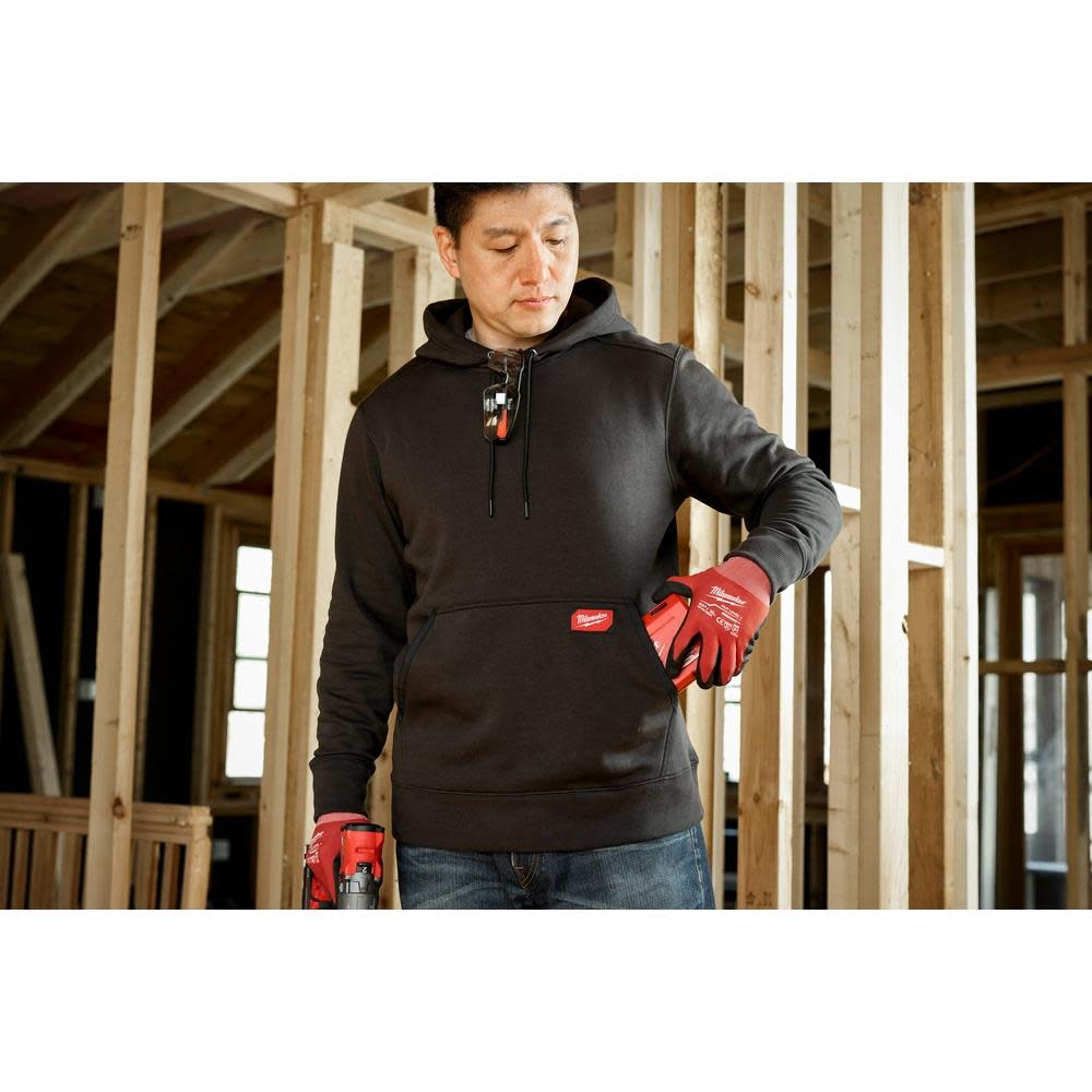 Milwaukee Midweight Pullover Hoodie Black Small - Ascmtools