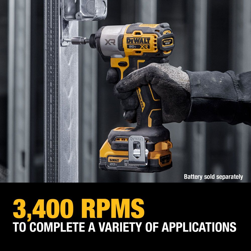 DEWALT 20V MAX XR 1/4″ Impact Driver Bare Tool - Ascmtools