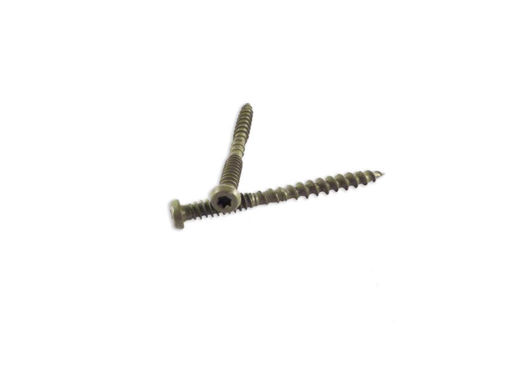 Woodpro #10 x 2-1/2 In. 1000 Hour PPG E-Coat Grey Composite Deck Screws - Ascmtools