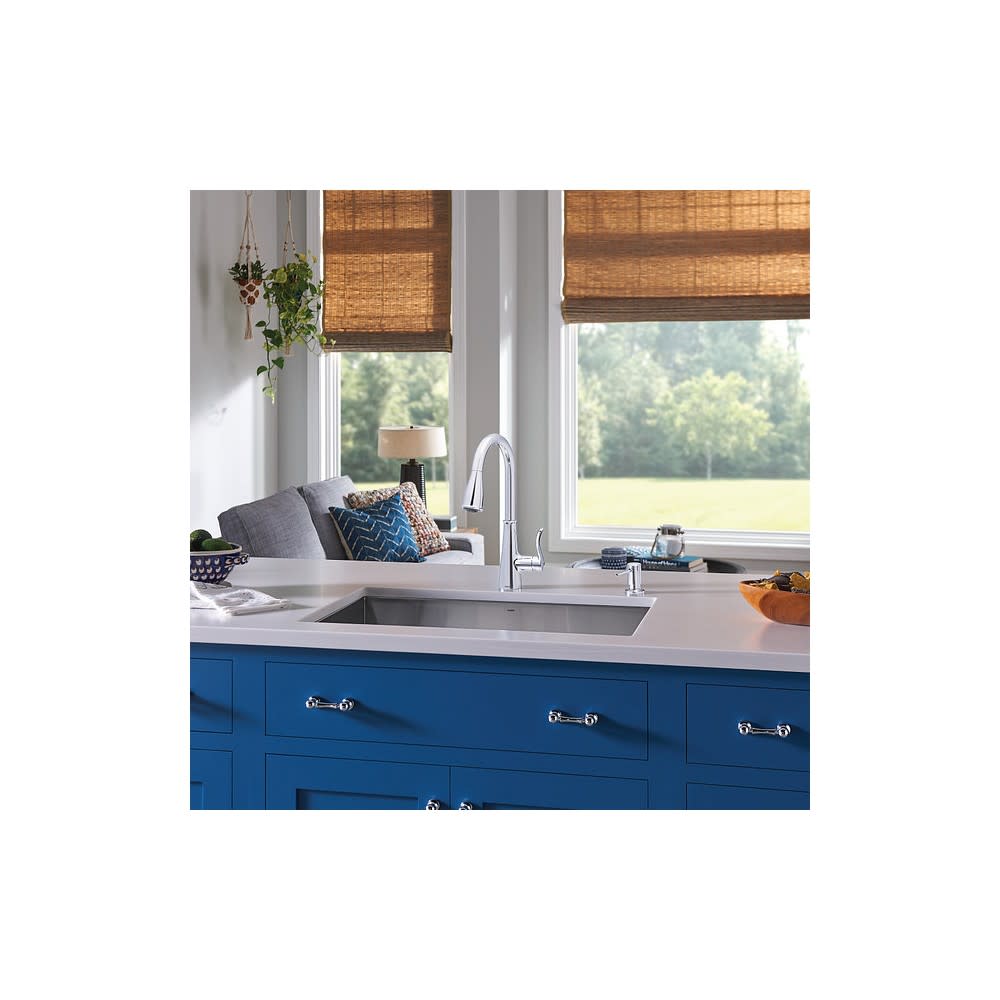 Moen Hadley Kitchen Faucet Chrome 1 Handle Pulldown - Ascmtools